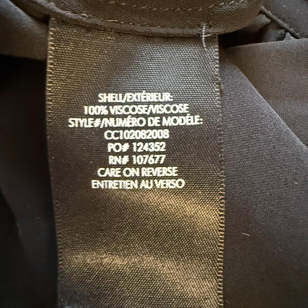 Alice & Olivia Black Viscose Blouse Size Medium