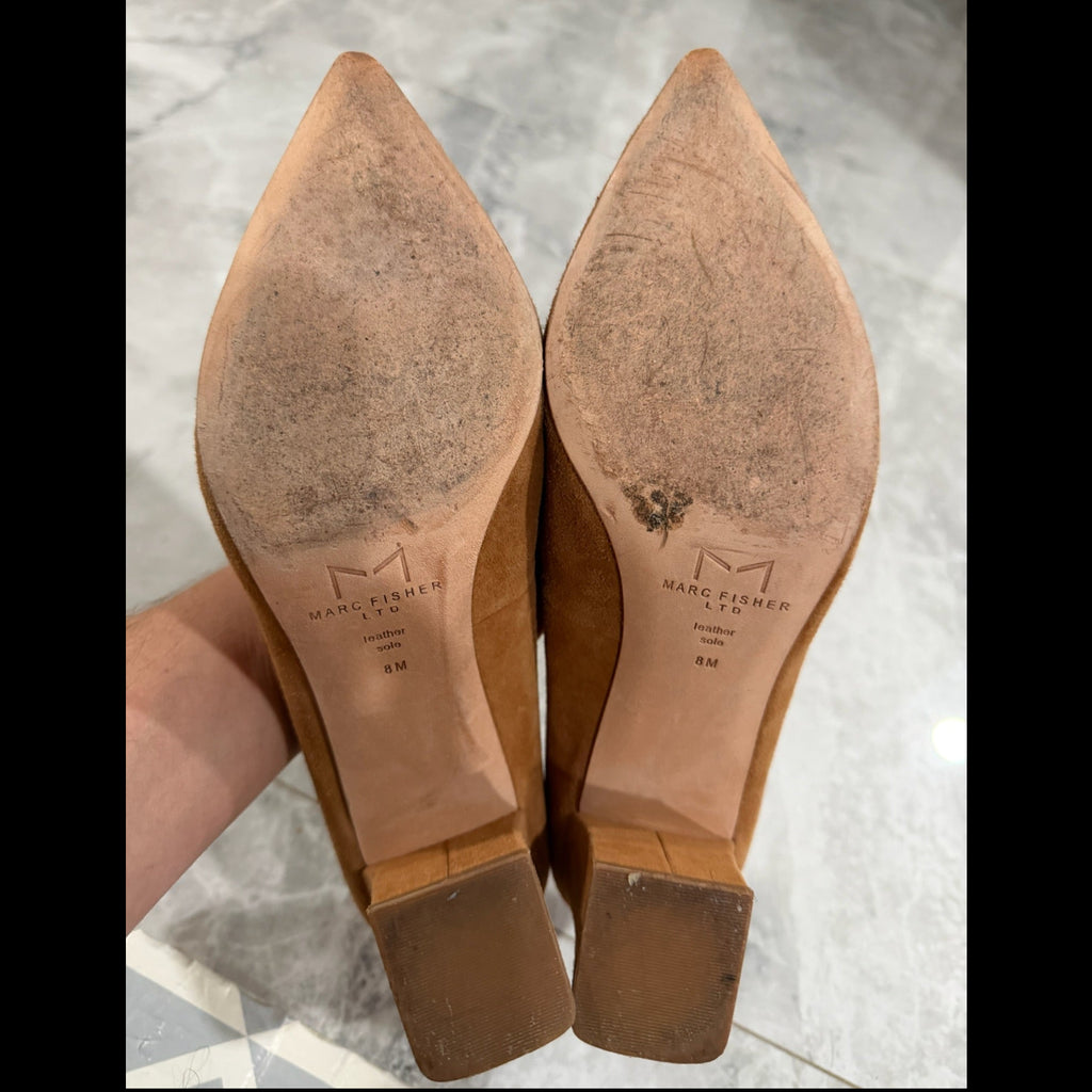 Marc Fisher Suede Block Heels Size 8