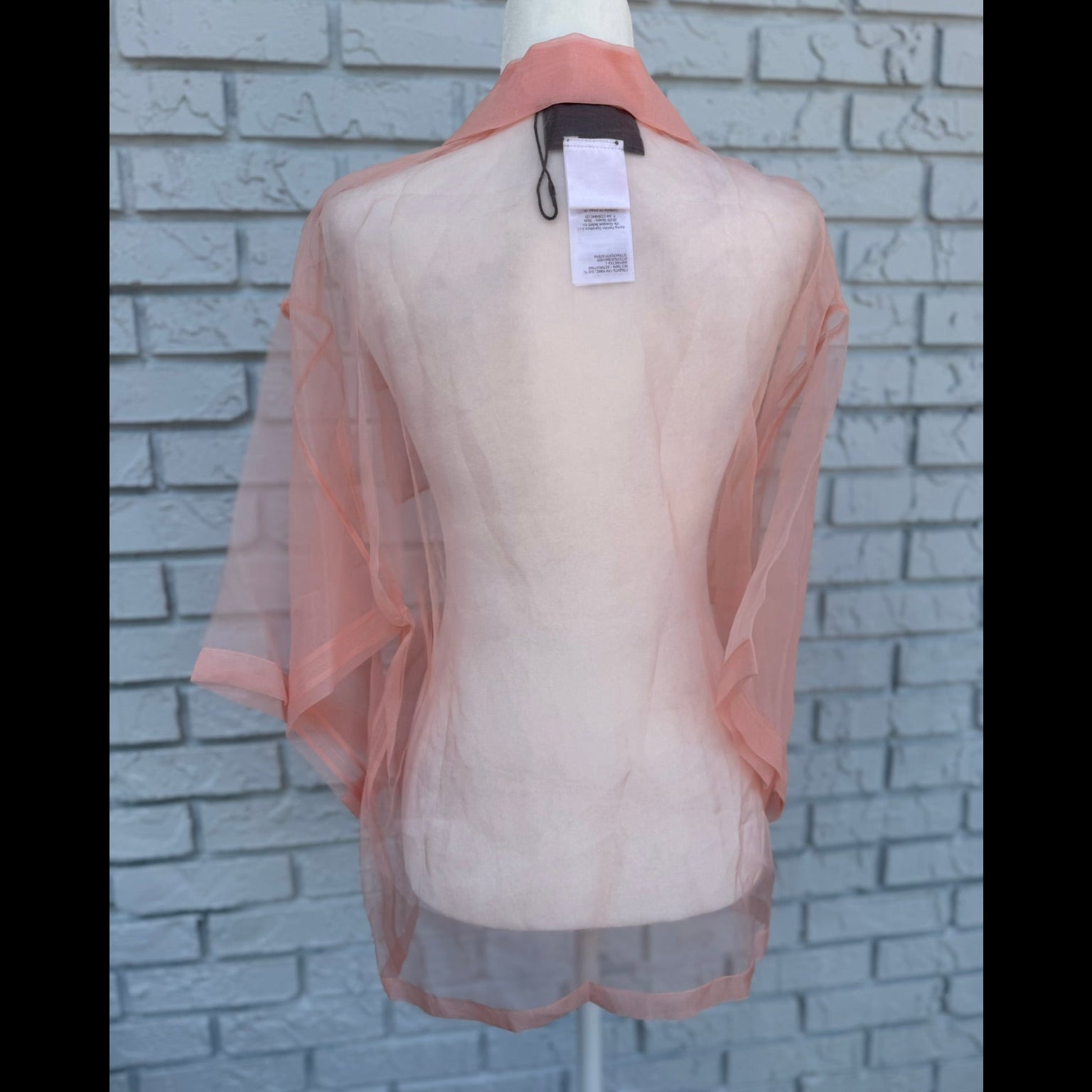 Gucci Sheer Silk Organza Shirt Size 38 (US 2-4)