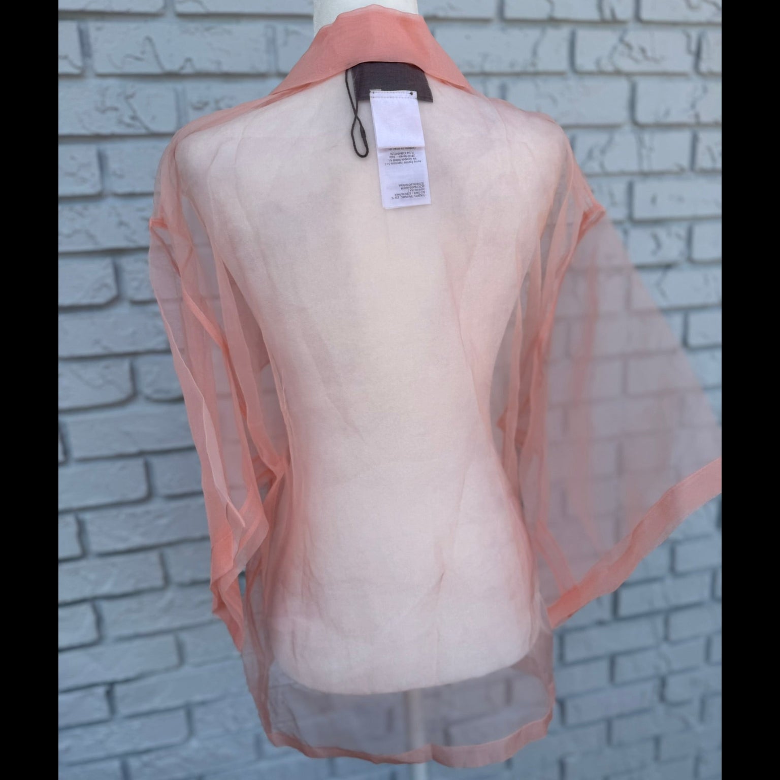 Gucci Sheer Silk Organza Shirt Size 38 (US 2-4)