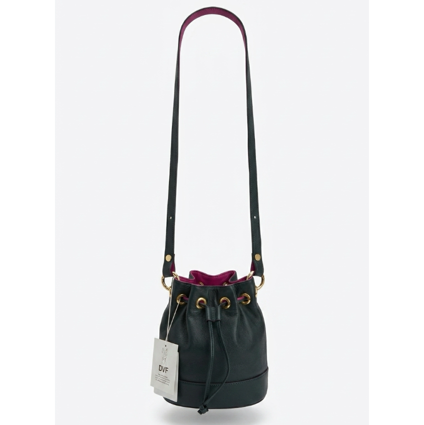 Diane Von Furstenberg Stassi Mini Reversible Leather Bucket Bag