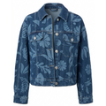 Scoop Floral Print Denim Jacket Size Medium