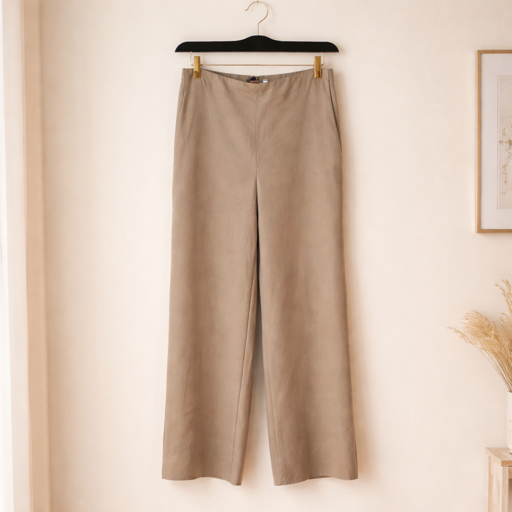 Vince Taupe Wide Leg Trousers Size 12
