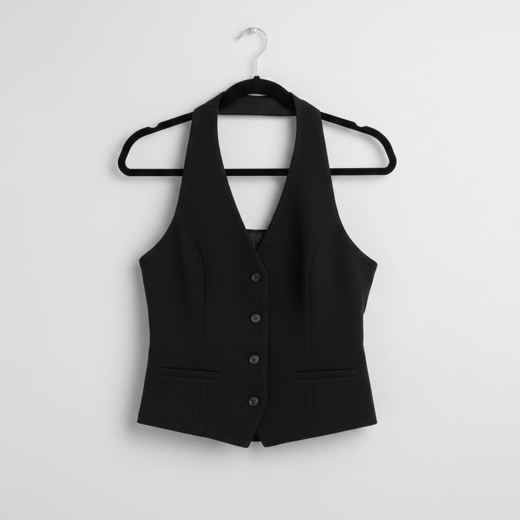 Endless Rose Black Halter Top Size M