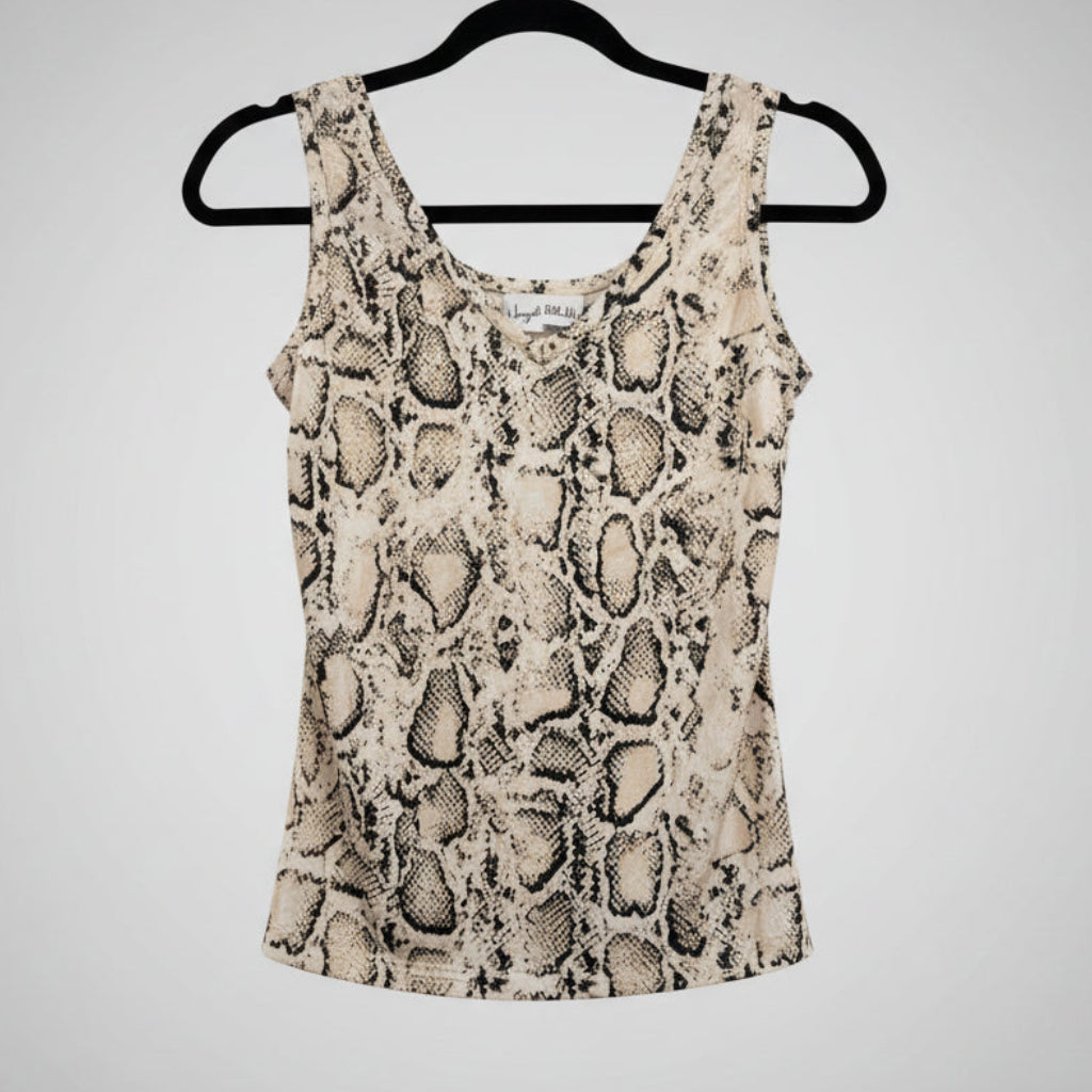 Joseph Ribkoff Snakeskin Print Tank Top Size 2
