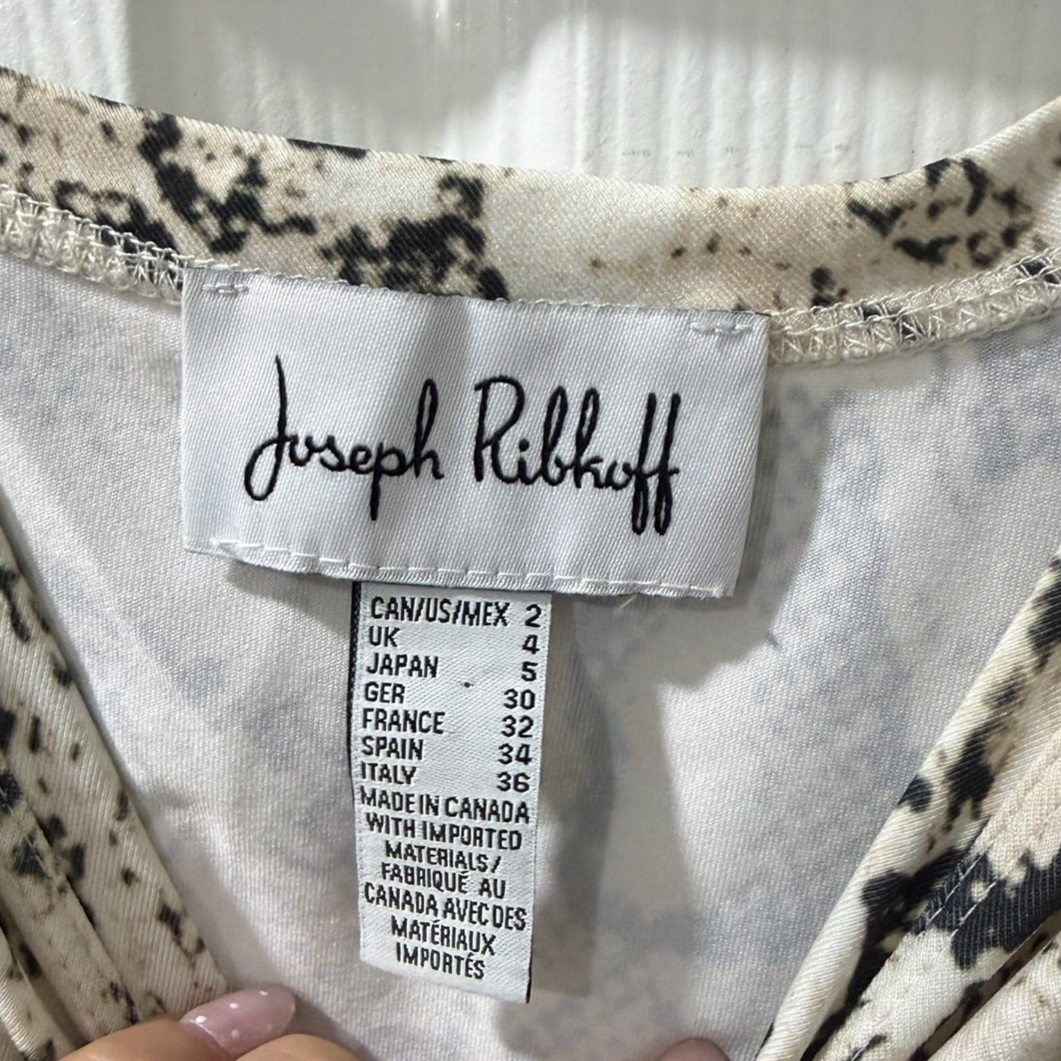 Joseph Ribkoff Snakeskin Print Tank Top Size 2
