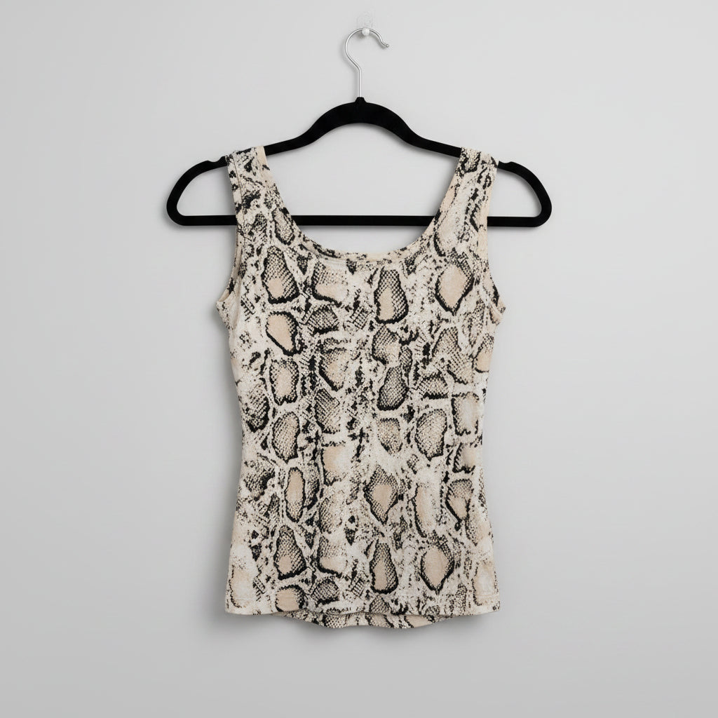 Joseph Ribkoff Snakeskin Print Tank Top Size 2