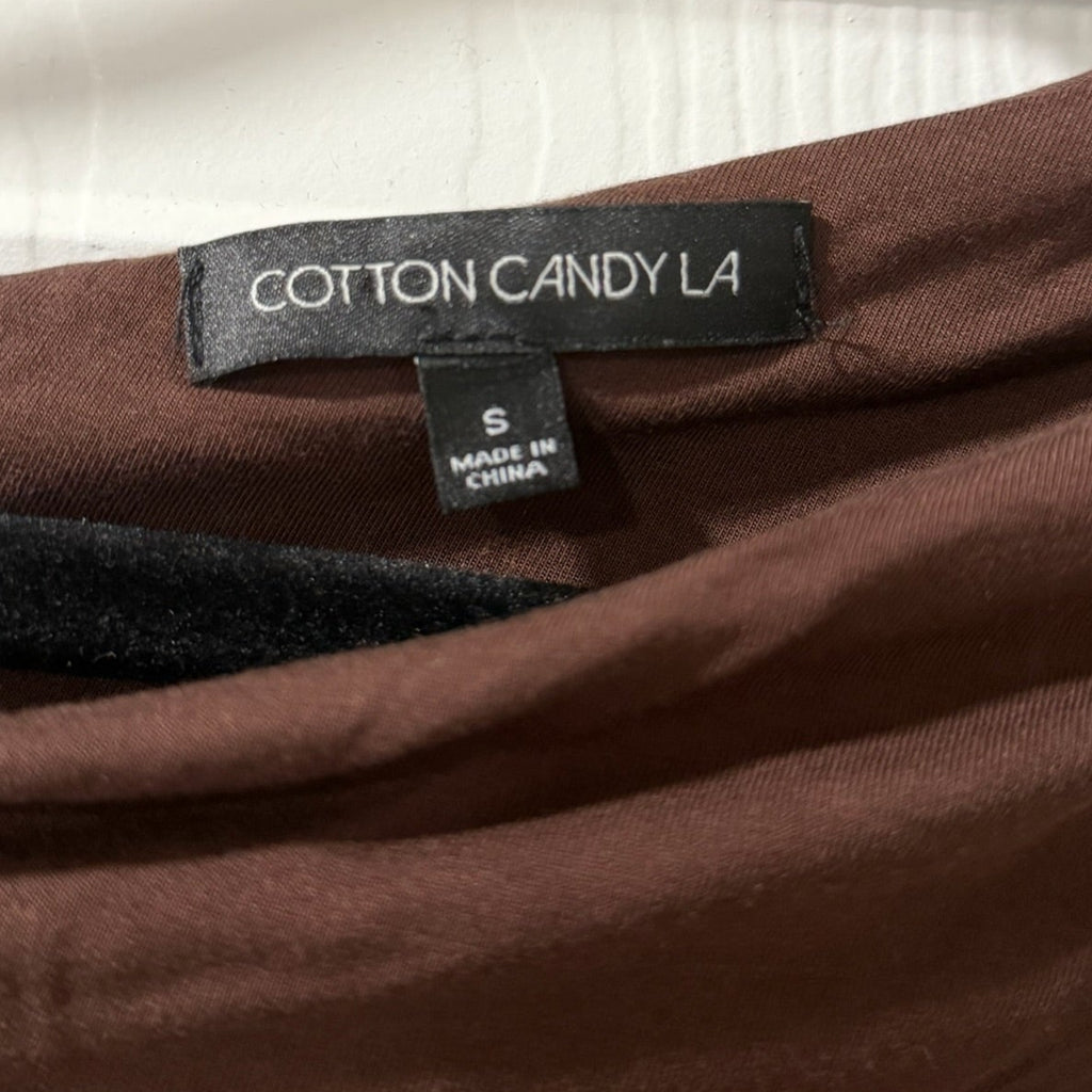 Cotton Candy LA One Shoulder Ruched Top Size S