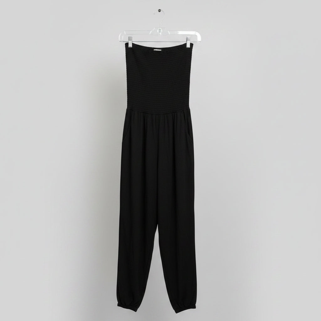 Bobi Los Angeles Smocked Jumpsuit  Size S