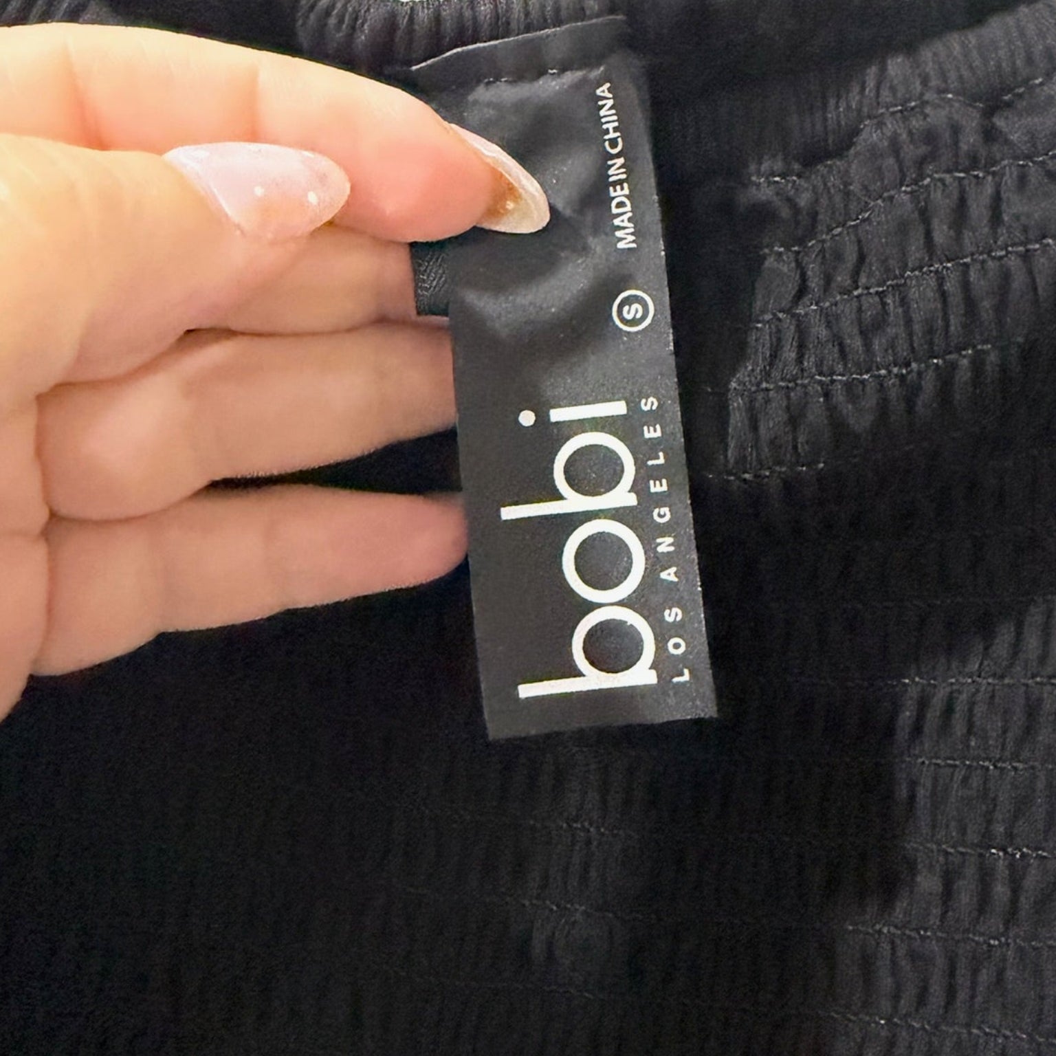 Bobi Los Angeles Smocked Jumpsuit  Size S