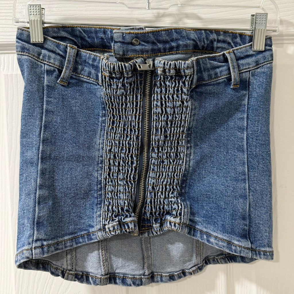 Blank NYC Denim Corset Tube Top Size M