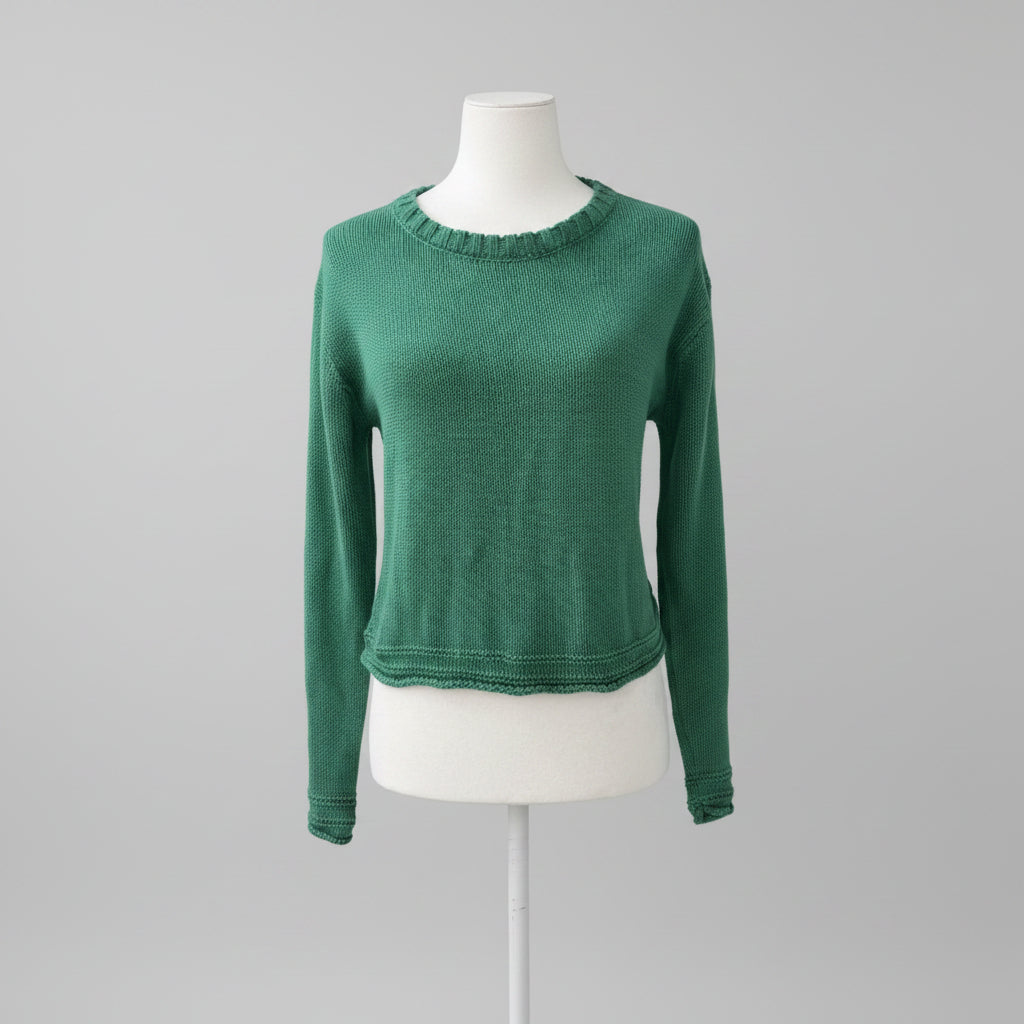 Z Supply Green Knit Crewneck Sweater Size XS