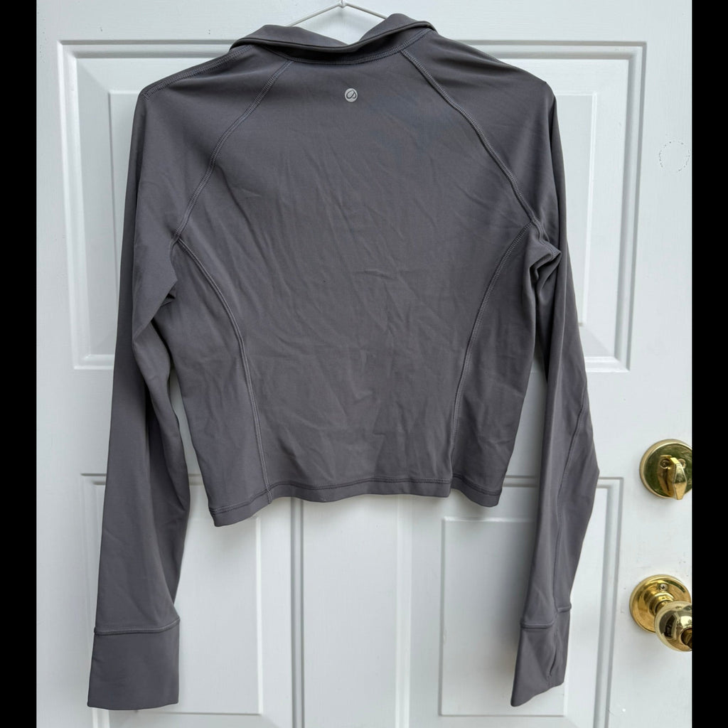 CRZ Yoga Cropped Quarter-Zip Pullover Size Small