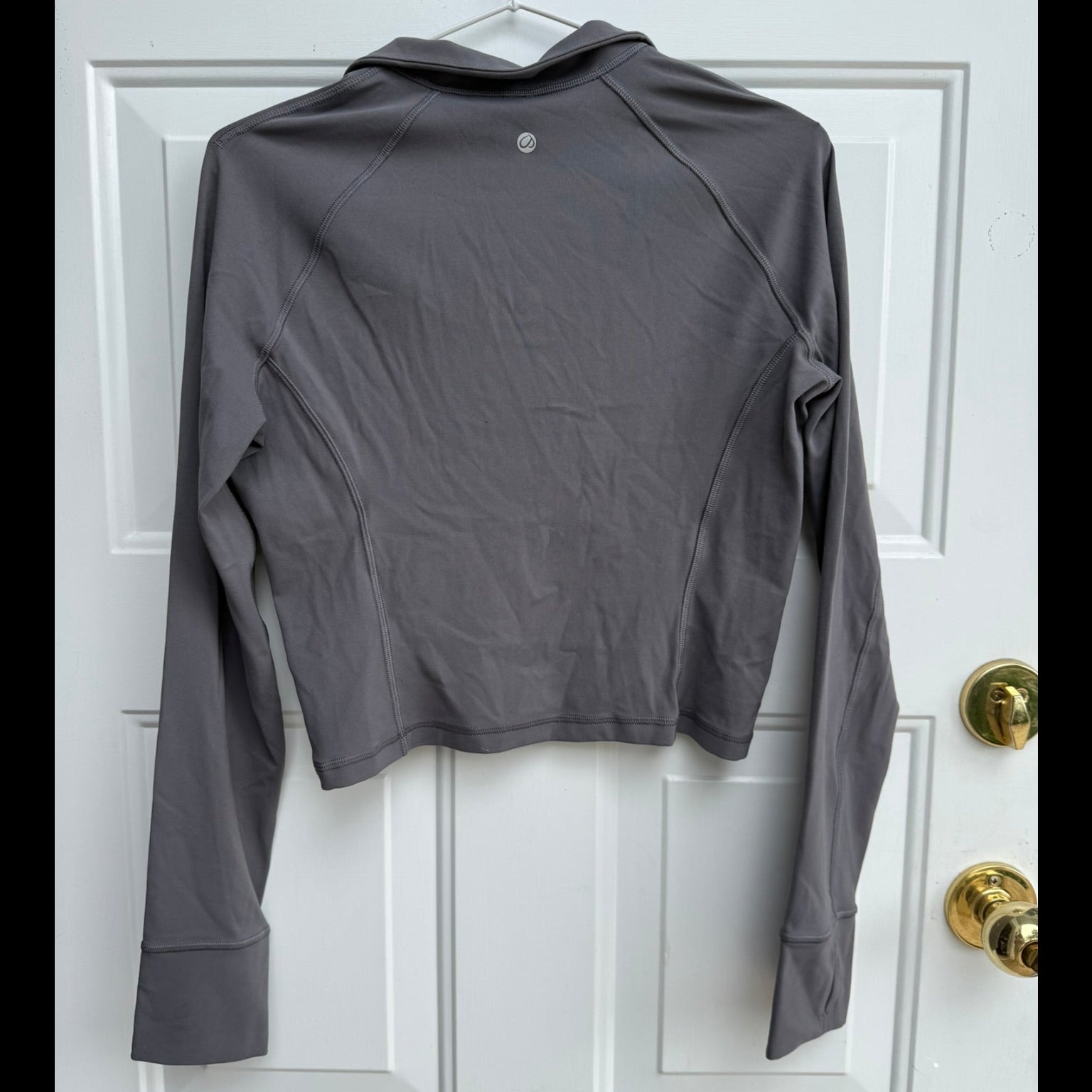 CRZ Yoga Cropped Quarter-Zip Pullover Size Small