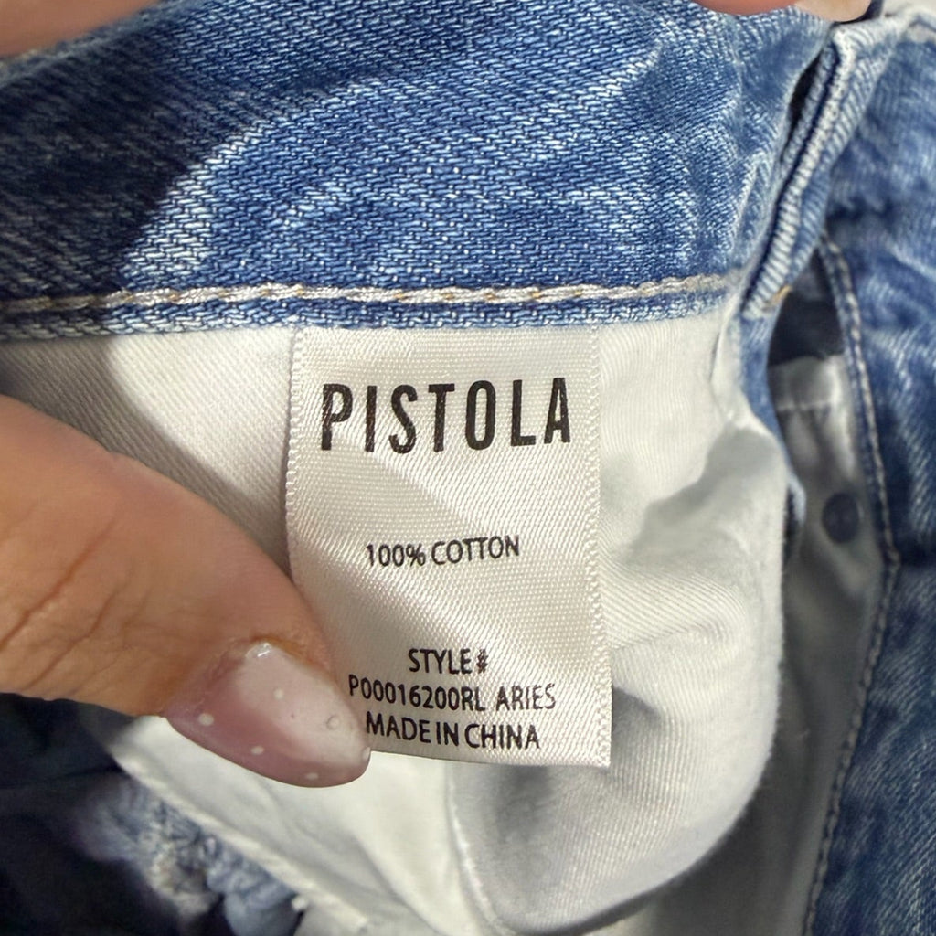 Pistola Aries Studded Straight Leg Jeans Size 25