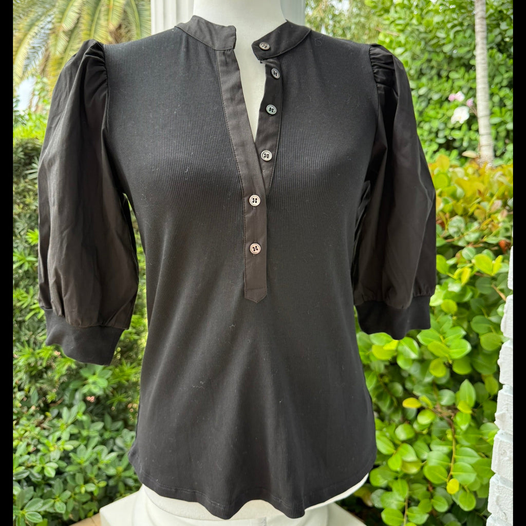 Six Fifty Audrey Puff Sleeve Tee Size Small