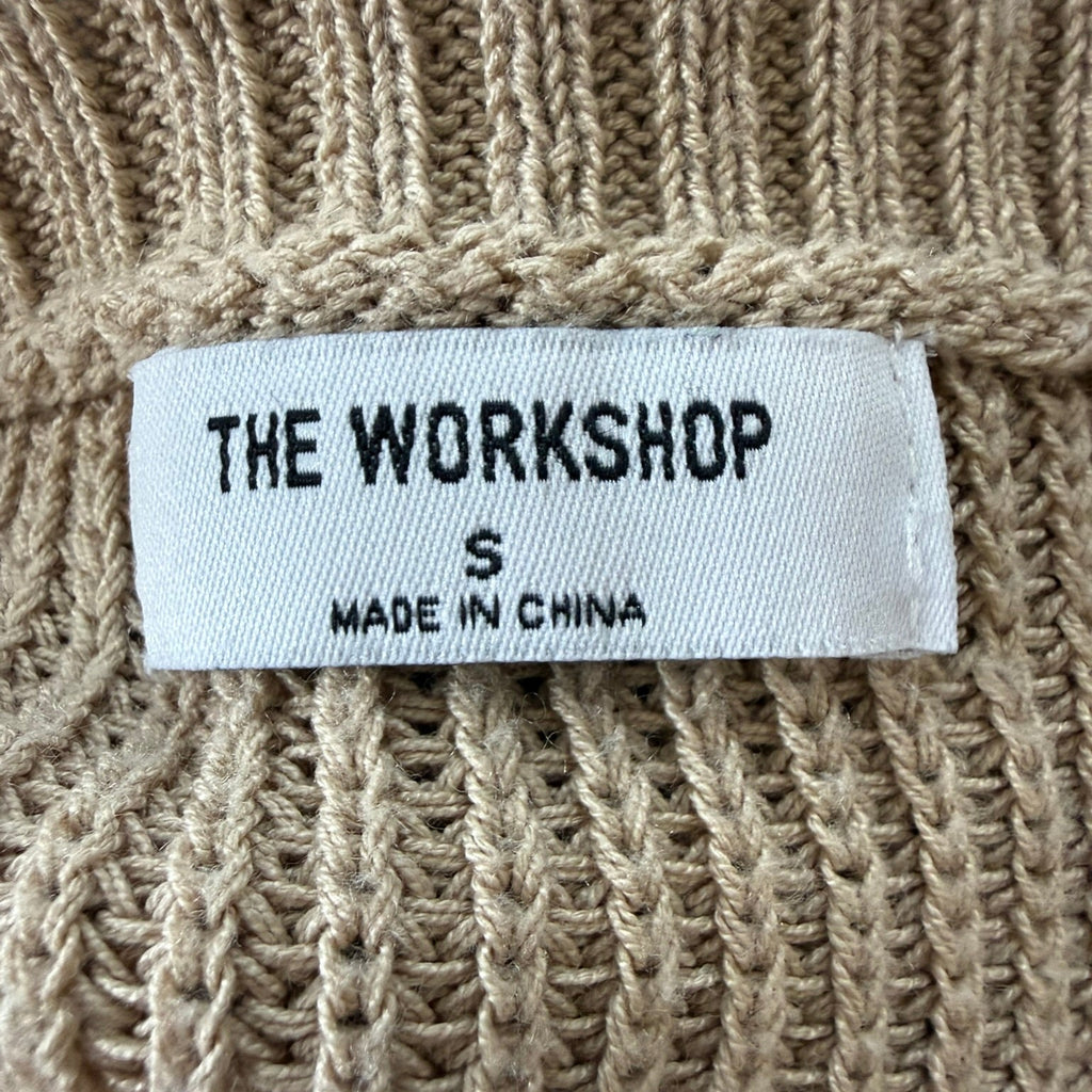 The Workshop Beige Knit Top Size Small