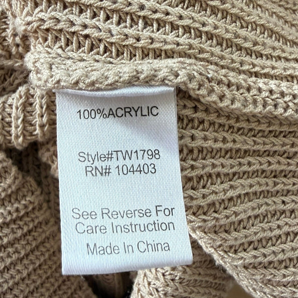 The Workshop Beige Knit Top Size Small