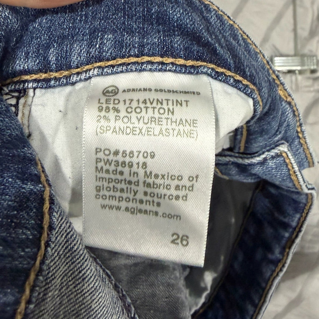 AG Adriano Goldschmied Hailey Cutoff Shorts – Raw Hem, Size 26