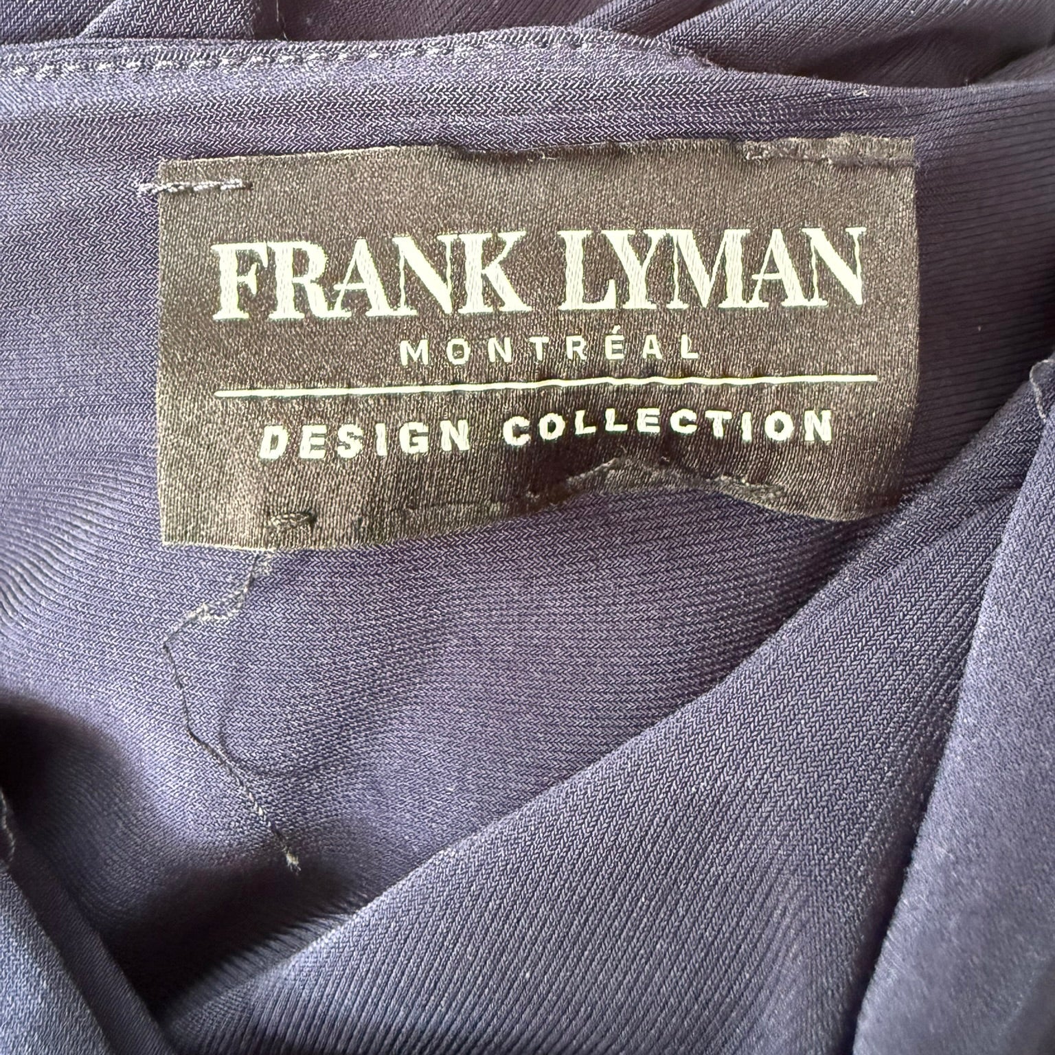 Frank Lyman Navy Wide-Leg Jumpsuit Size Medium