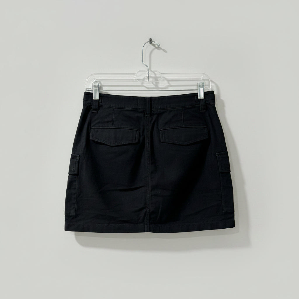 Aritzia TNA Surplus Division Black Cargo Skirt Size 10