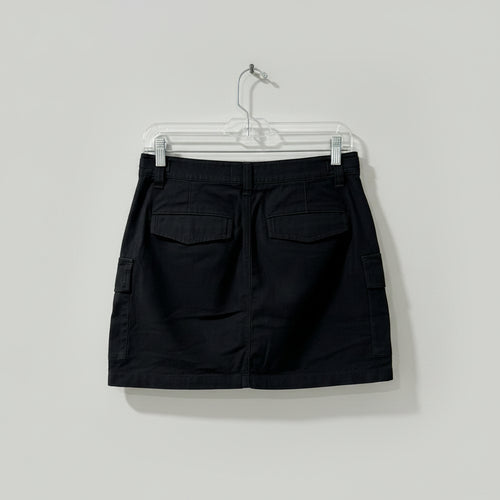 Aritzia TNA Surplus Division Black Cargo Skirt Size 10