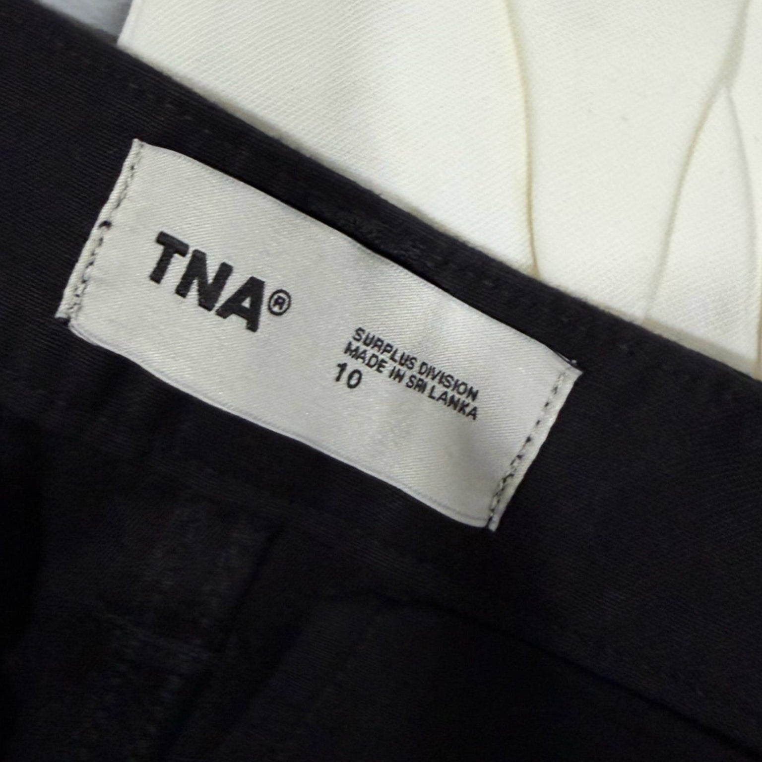 Aritzia TNA Surplus Division Black Cargo Skirt Size 10
