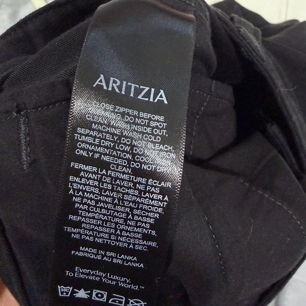 Aritzia TNA Surplus Division Black Cargo Skirt Size 10