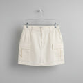 Aritzia TNA Surplus Division Cream Cargo Skirt Size 10