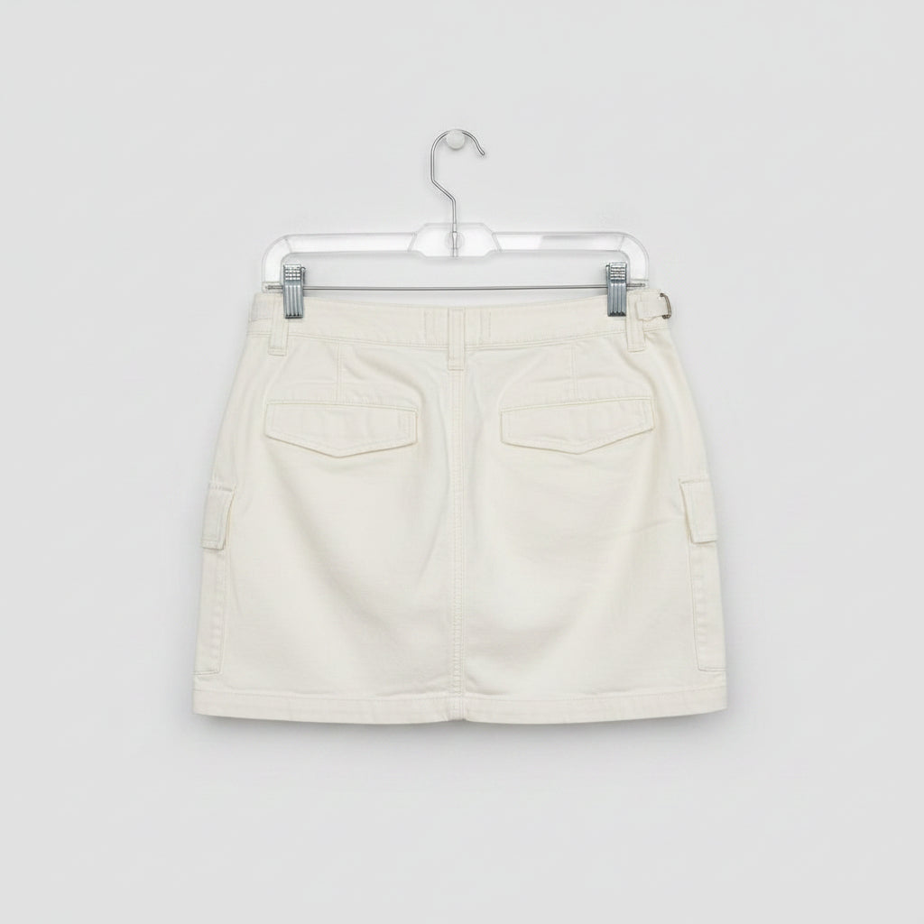Aritzia TNA Surplus Division Cream Cargo Skirt Size 10