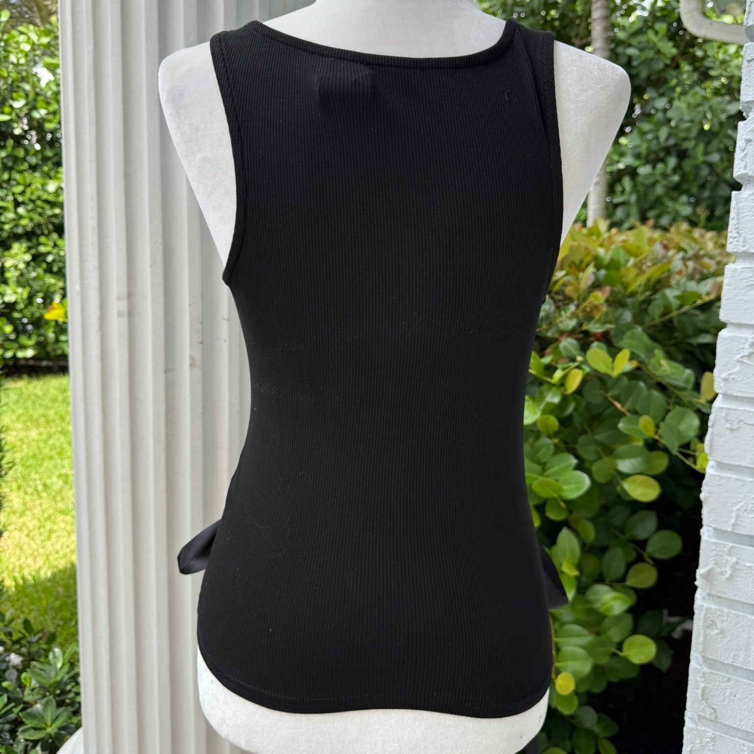 Illa La Ribbed Lace-Up Tank Size Medium