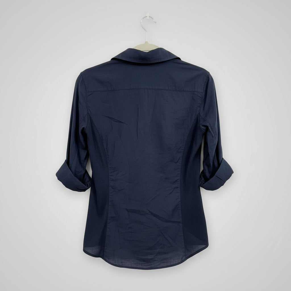 James Perse Navy Button Down Shirt Size 2