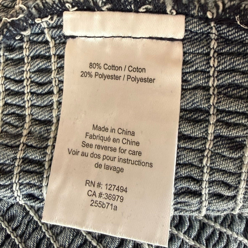 Heartloom Miska Smocked Denim Tube Top Size Medium