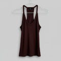 Bobi Los Angeles Brown Ribbed Tank Top Size Small