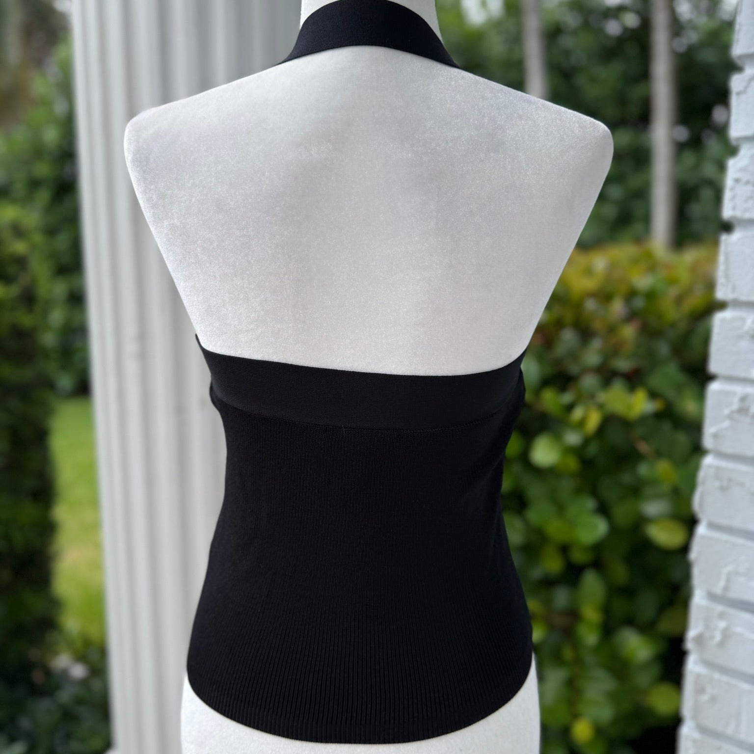 Greylin Bethany Ribbed Knit Halter Top Size Small