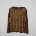 Hale Bob Velvet Giraffe Print Top Size M