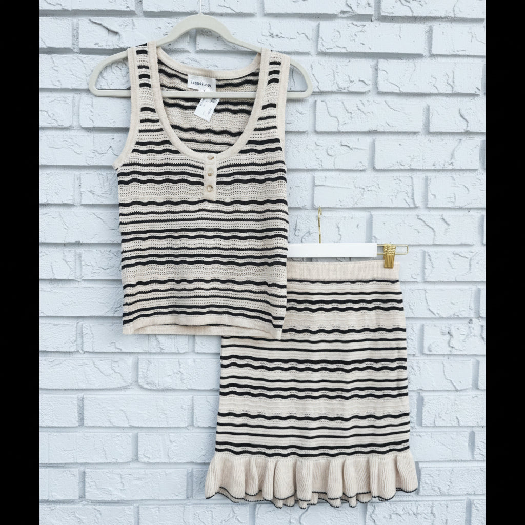 Heartloom Tank and Ruffle Skirt Set Size Small