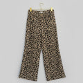 Level 99 Leopard Print Wide Leg Jeans – High Rise, Cotton Twill, Size 25