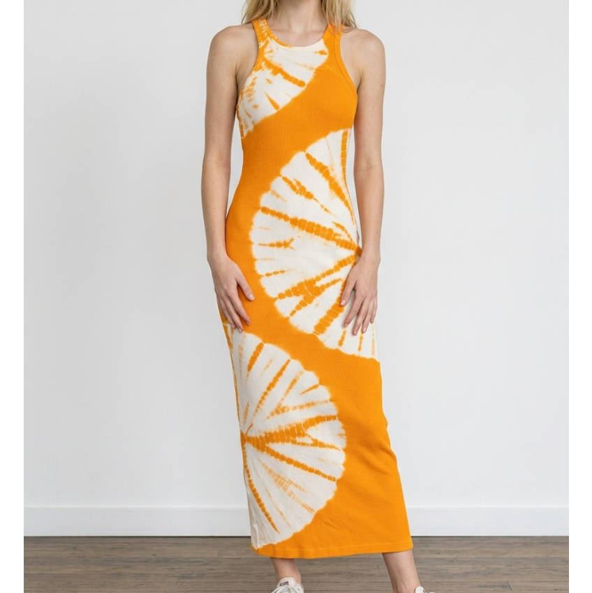 YFB Clothing Tie-Dye Ribbed Midi Dress Size XS