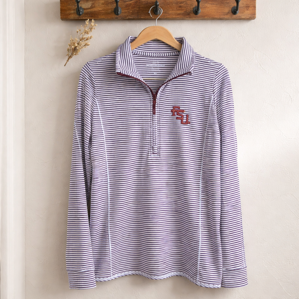 Vineyard Vines FSU Sankaty Quarter-Zip Top Size XS