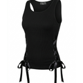 Illa La Ribbed Lace-Up Tank Size Medium