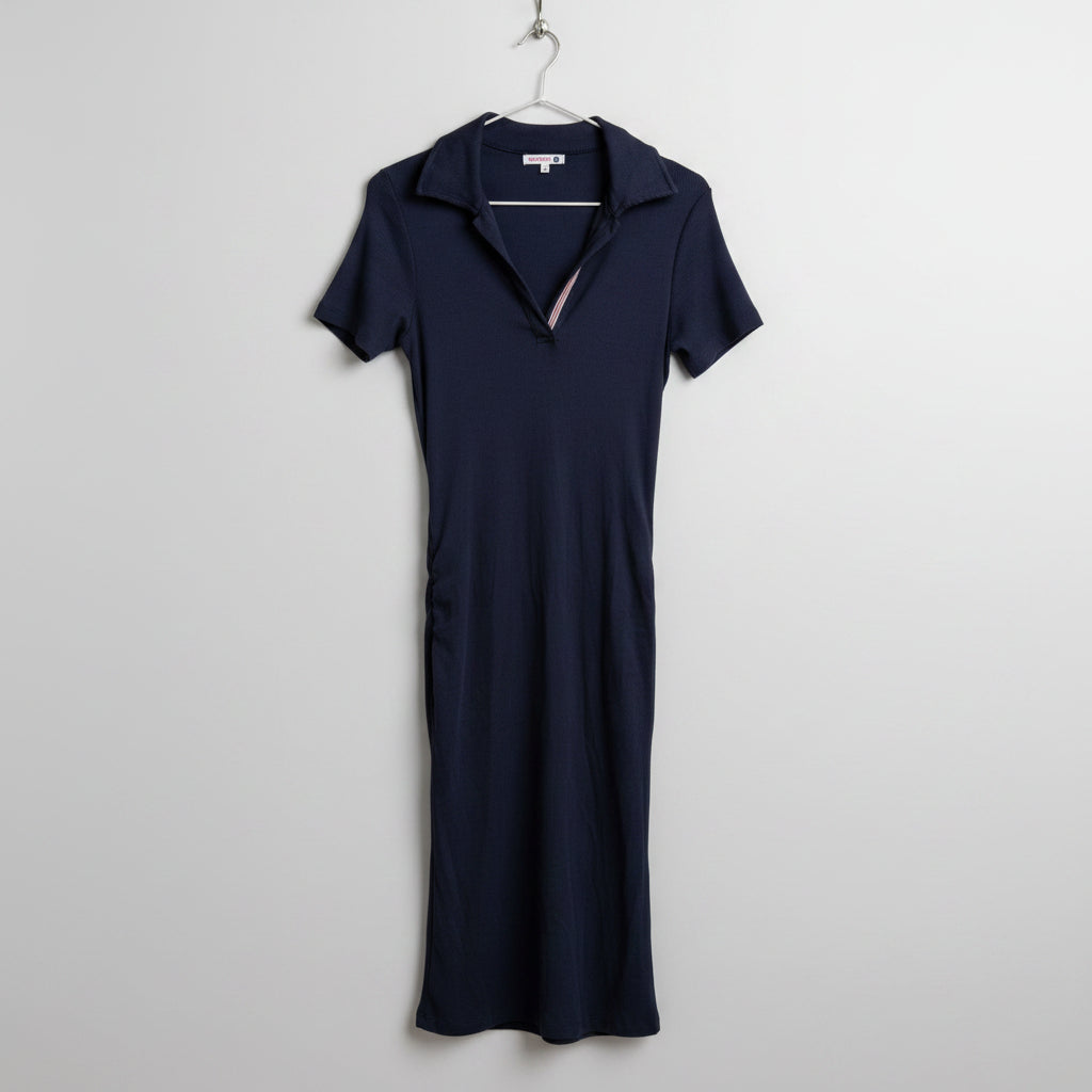 Sundry Ribbed Polo Midi Dress Size 0 (XS)