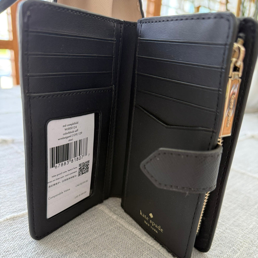 Kate Spade Staci Colorblock Saffiano Wallet