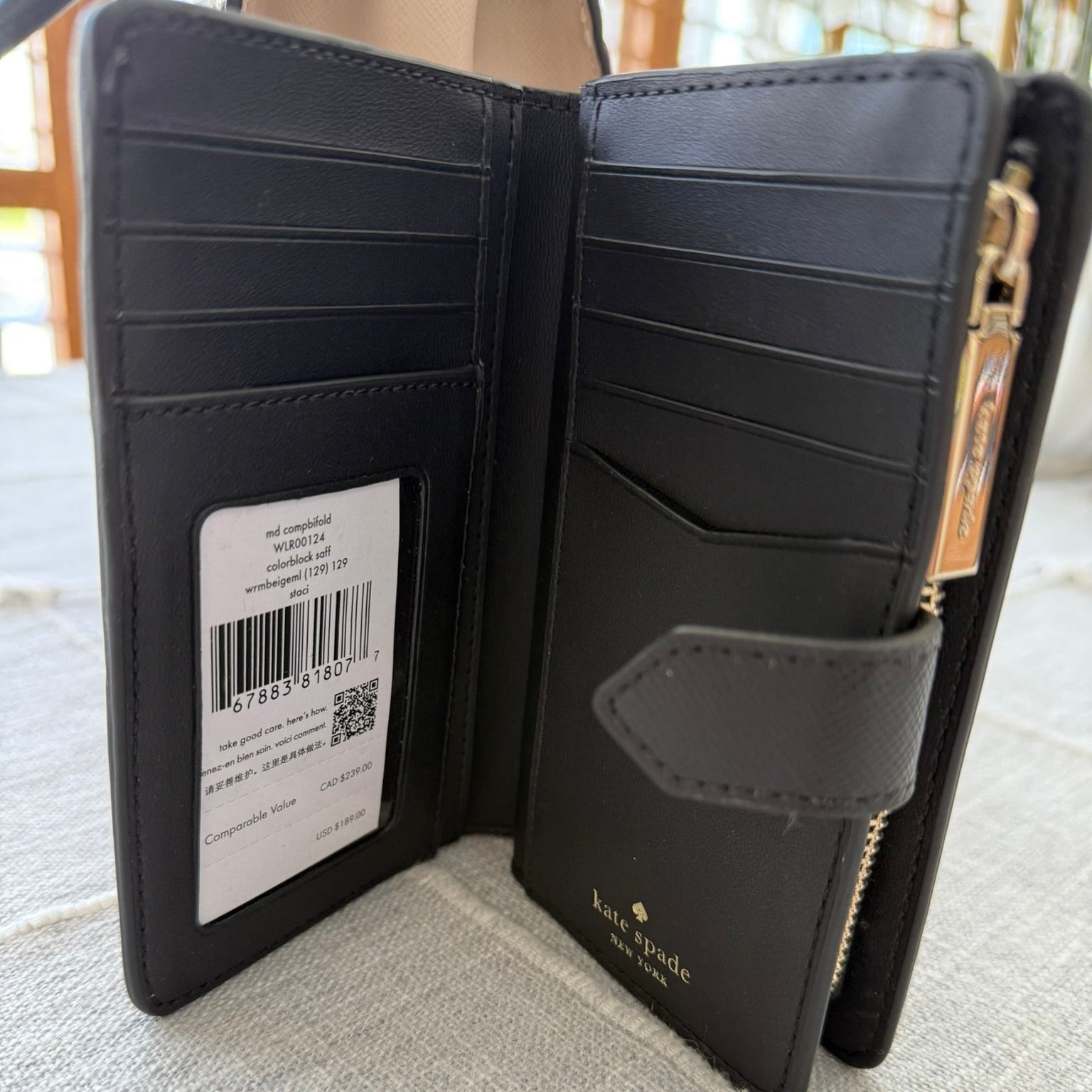 Kate Spade Staci Colorblock Saffiano Wallet