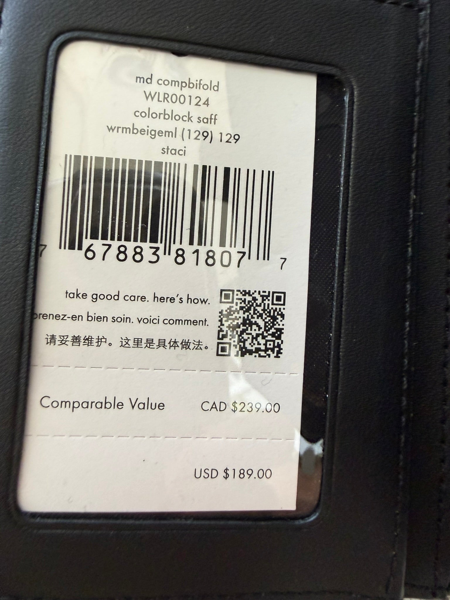 Kate Spade Staci Colorblock Saffiano Wallet