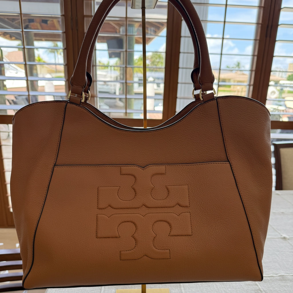 Tory Burch Pebbled Leather Tote