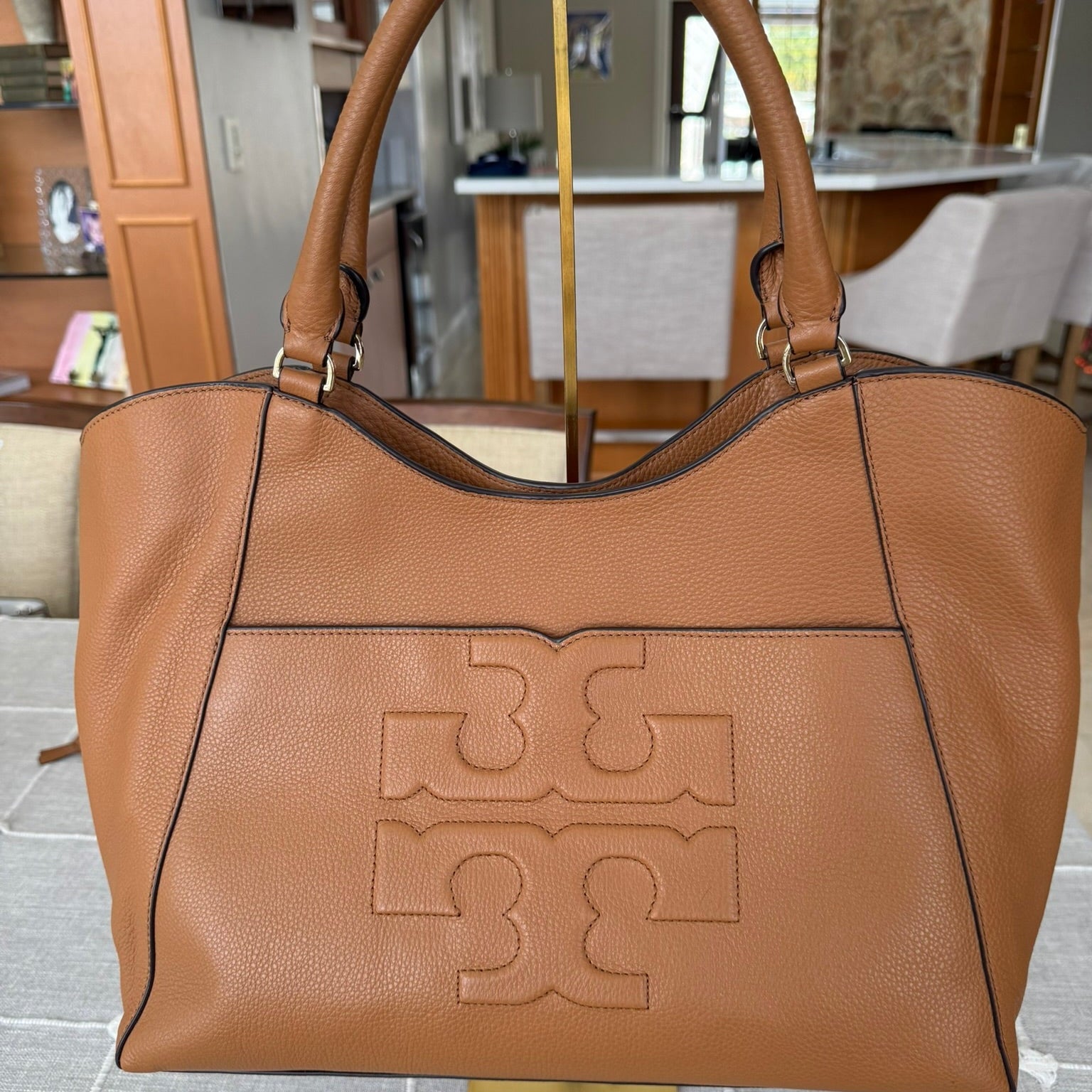 Tory Burch Pebbled Leather Tote