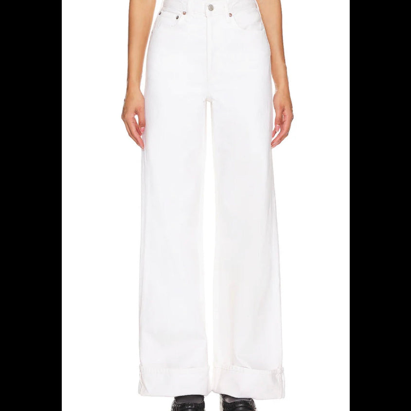 Agolde Dame High-Rise Wide Leg Jeans Size 31