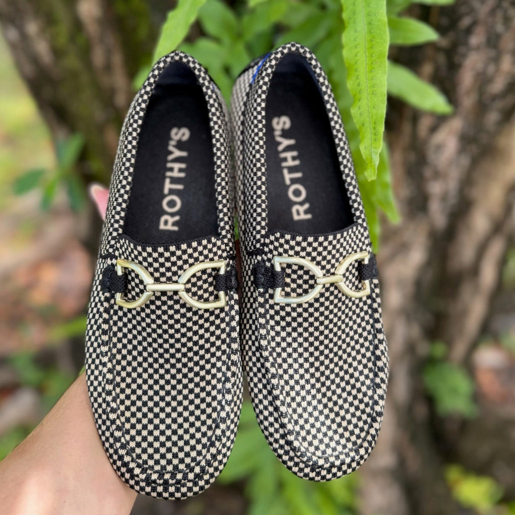 Rothy's Checkered Driver Loafers Size 7.5