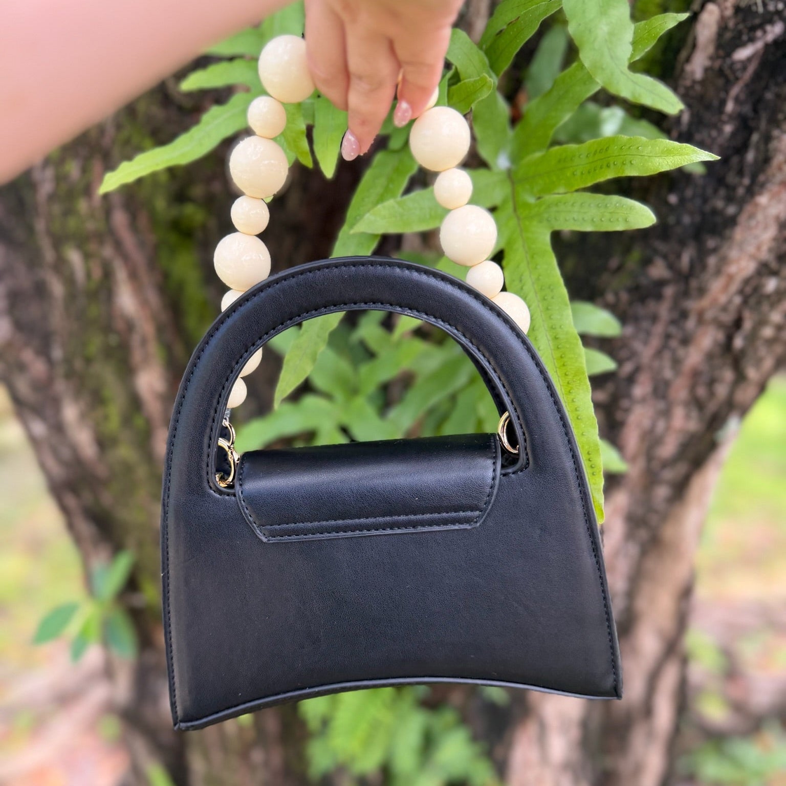 Urban Expressions Black Structured Mini Bag
